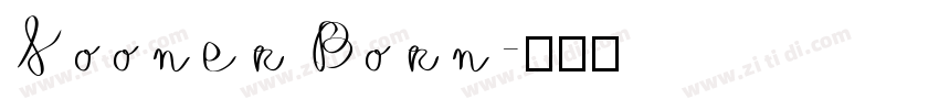 Sooner Born字体转换